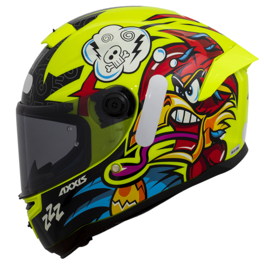 Casco Axxis Hummer Braap A3 Yellow